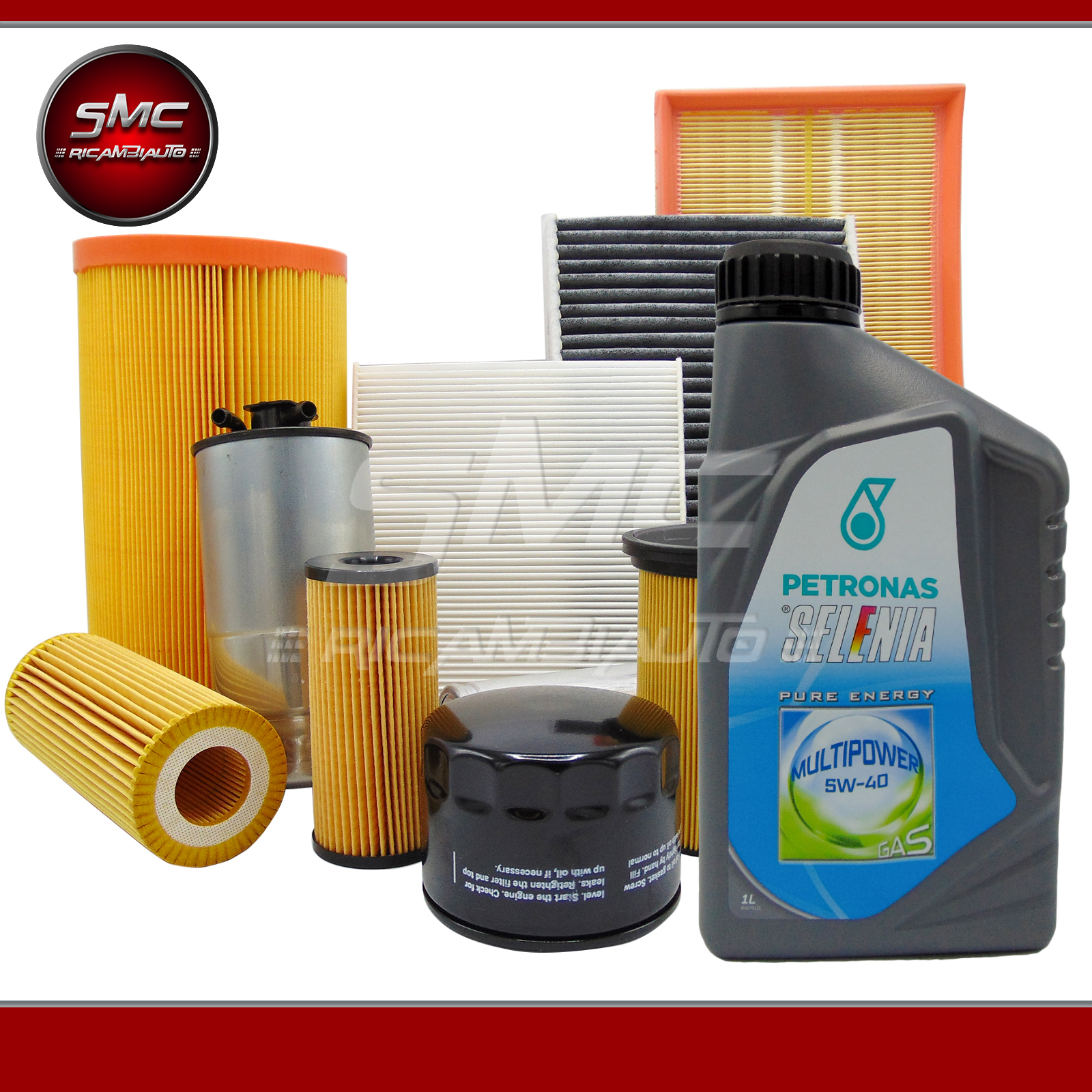 KIT TAGLIANDO 3 FILTRI OLIO SELENIA ALFA ROMEO GIULIETTA 1 4 GPL GAS