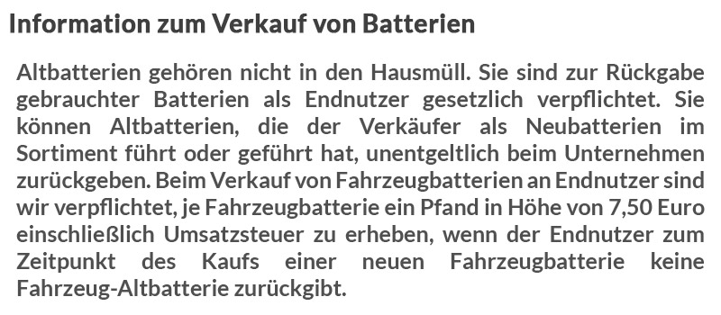 VARTA A7 Silver Dynamic (E39) AGM Autobatterie 12V 70Ah in Duisburg -  Walsum, Ersatz- & Reparaturteile
