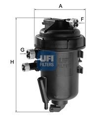 UFI Filters, Filtro Gasoil 55.179.00, Filtro de Combustible Diésel de  Recambio, Apto para Coche, Apto para Modelos Fiat Sedici y Suzuki SX4 :  : Coche y moto
