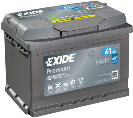 Batteria Auto Exide 61 Ah 600A 12V - Ricambi auto SMC