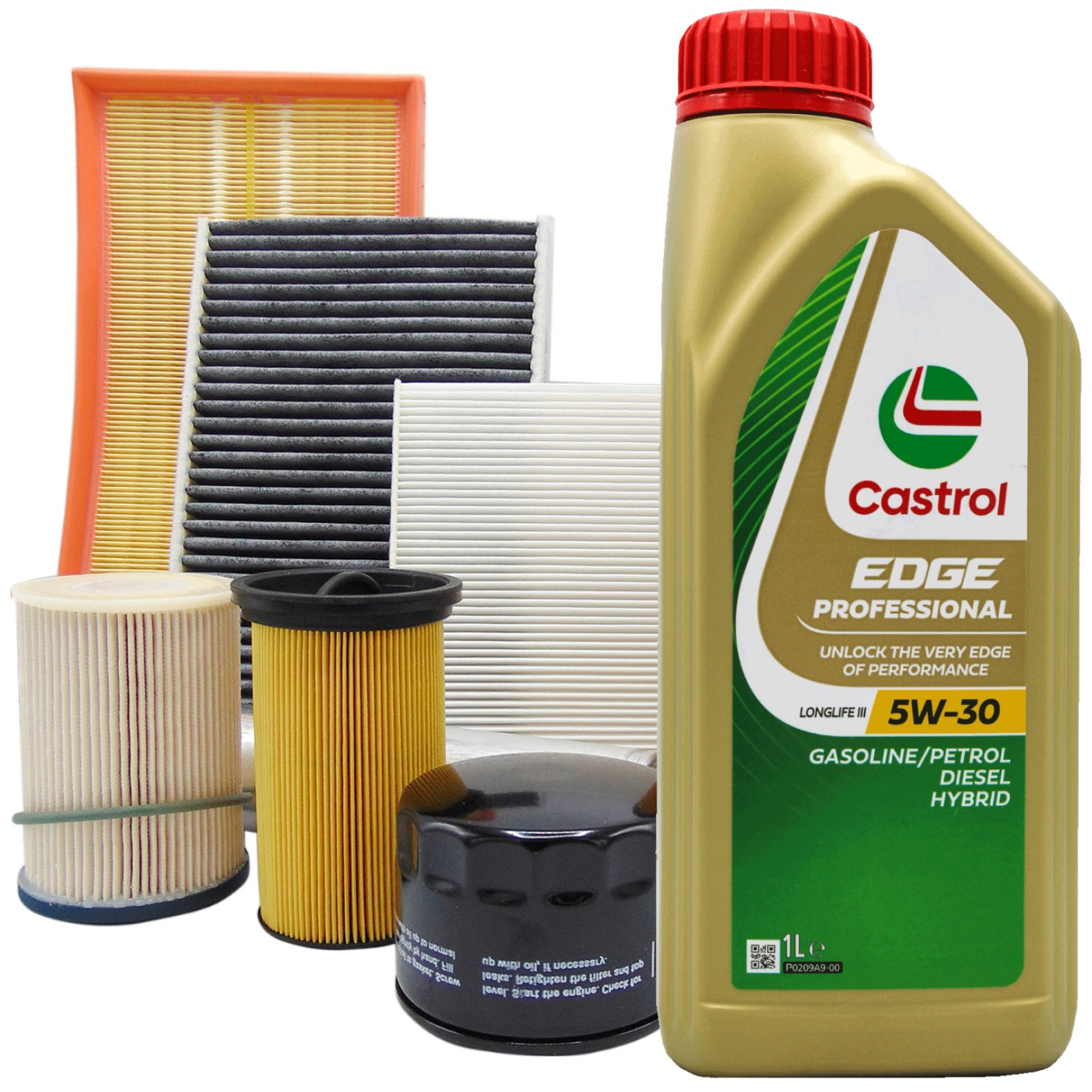 2 Litri Olio Castrol 5w30 Edge Titanium FST Long Life III 3 VW 504.00  Tagliando