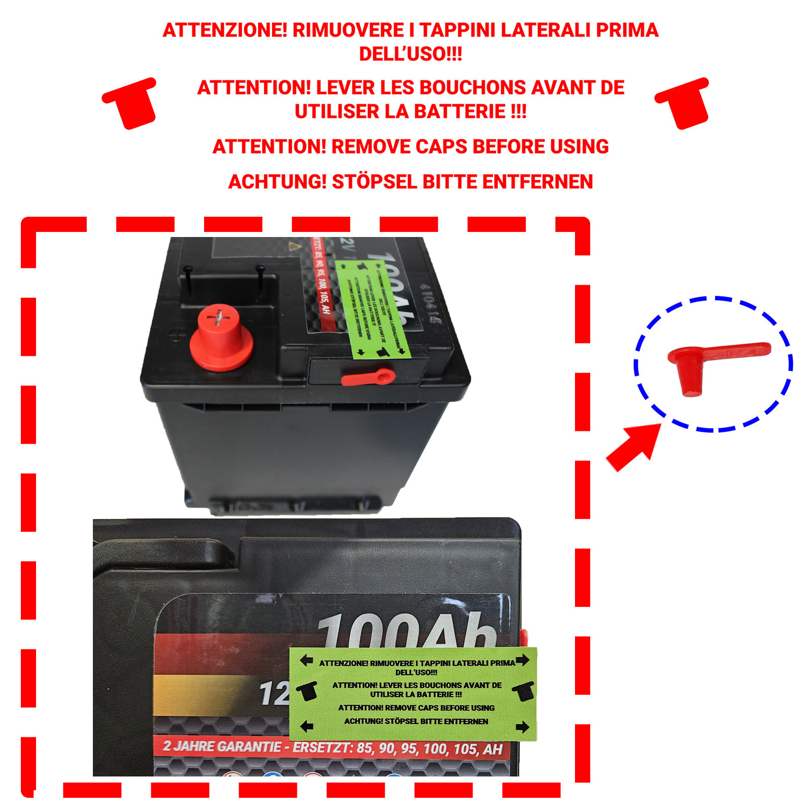 Batteria Continental L5 100Ah 12v 900A - Ricambi auto SMC