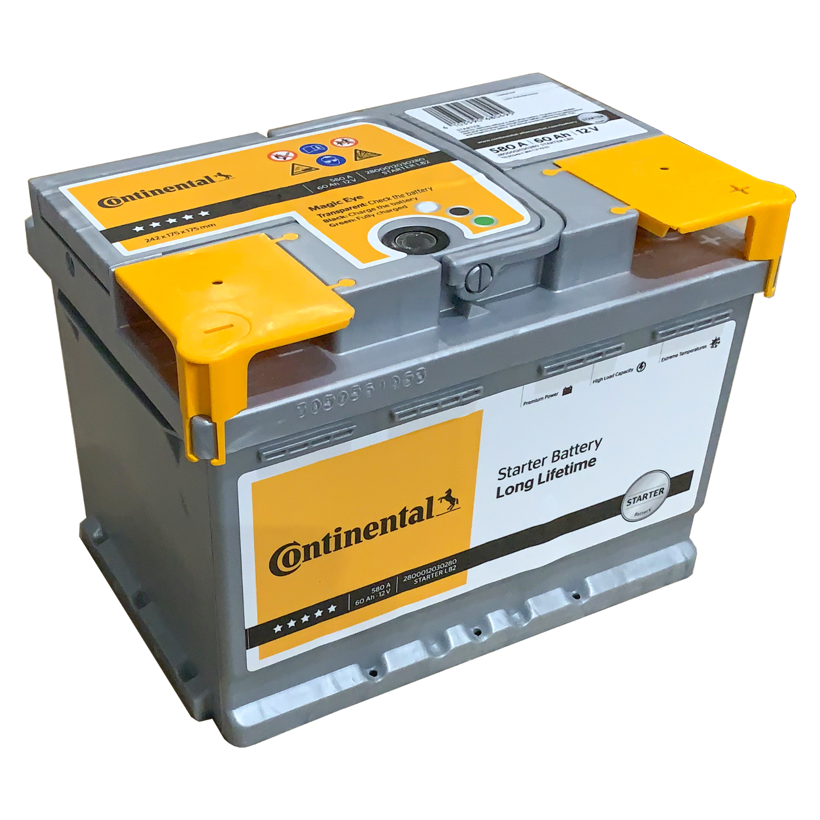 Continental Starter Batterie 2800012020280 12V, 580A, 60Ah