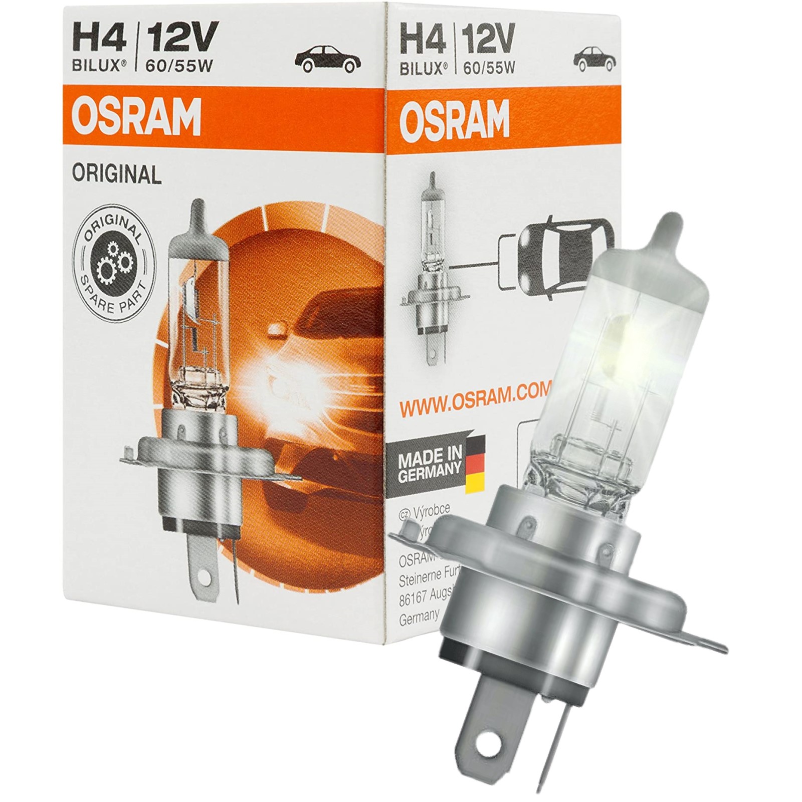 Lampada Osram H4 Classic 55/60W 64193CLC - Ricambi auto SMC