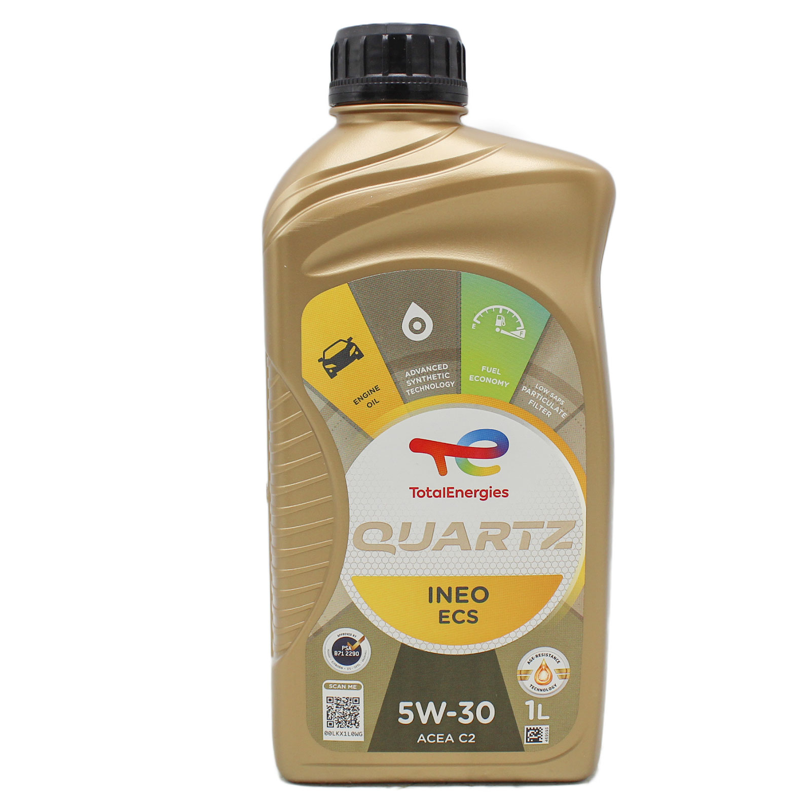 KIT TAGLIANDO 4 FILTRI MISTI 4LT OLIO TOTAL ECS 5W30 PEUGEOT 3008 1.5 HDi  CITROEN C4 - Ricambi auto SMC