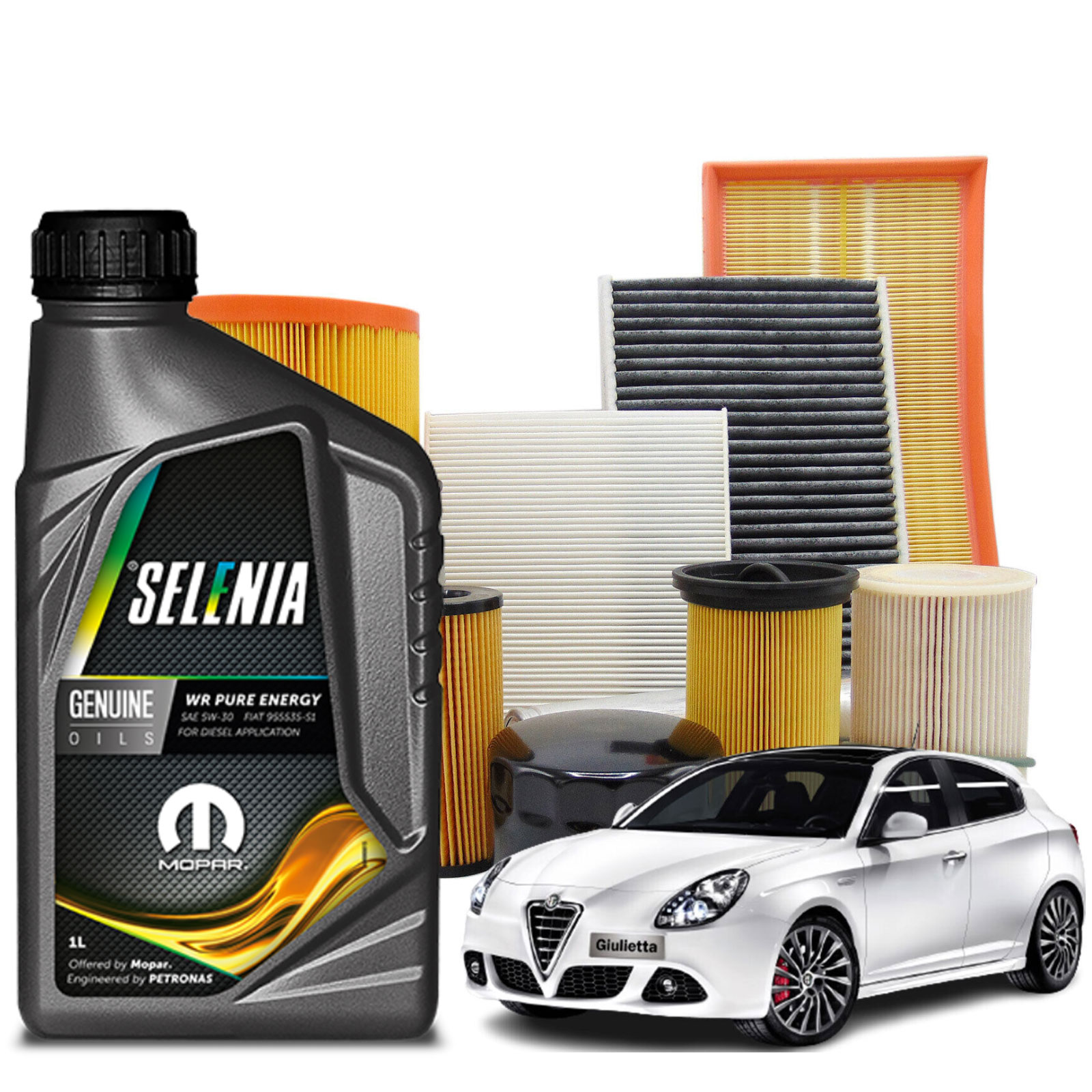 Kit Olio Selenia WR Pure Energy 5W30 5LT - Ricambi auto SMC