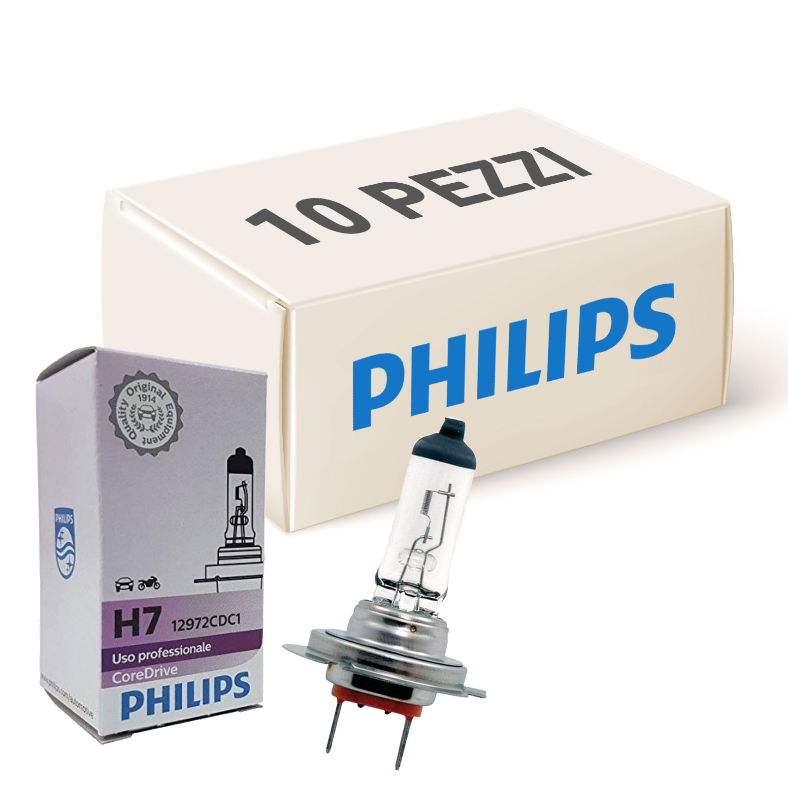 Kit Lampade H7 Philips 12972Proqc1-10 - Ricambi auto SMC