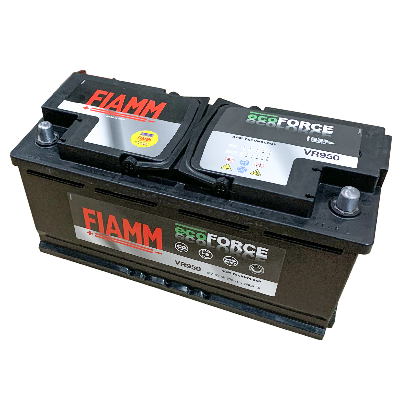 Batteria Auto Fiamm L6 105ah Agm Startandstop 950a 12v Ebay 3063